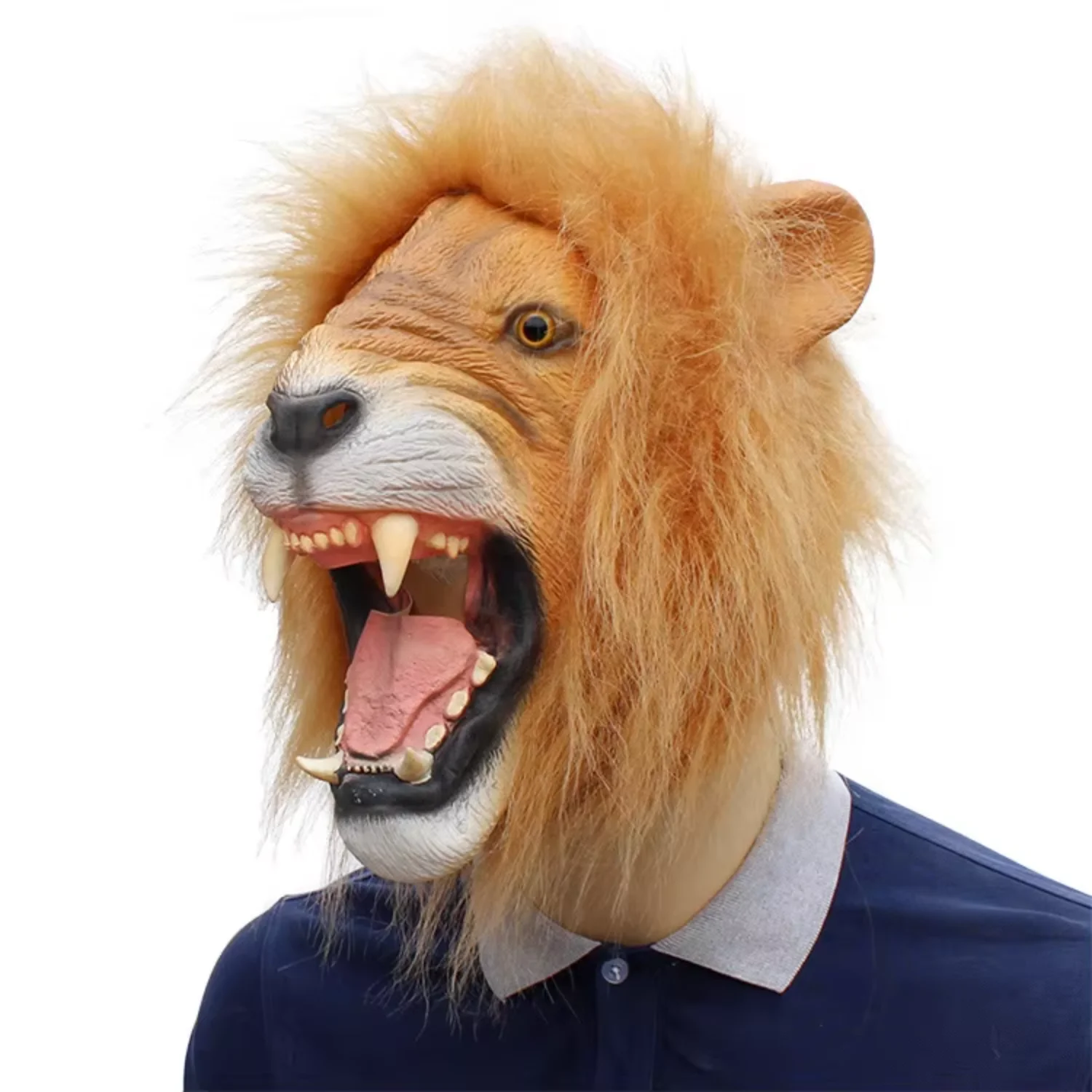 Halloween Latex Animal Full Head Mask Deluxe Funny  Head  Mask  Cosplay Costume Play for Adult