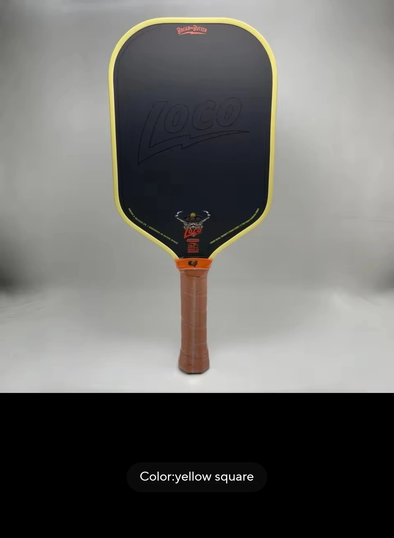 Loco Style Pickleball Paddle, T700 Matte Carbon Fiber Surface, USAPA Approved 16mm Thick Pickle Ball Racket for Tournament Play