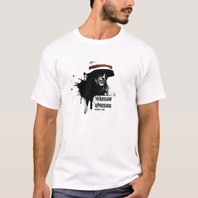 Футболка Warsaw Uprising, новая повседневная мужская футболка из 100% хлопка с коротким рукавом и круглым вырезом, размер S-3XL