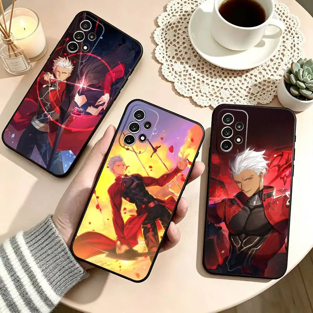 

e-Emiya Shirou Archer FGO Phone Case Black Silicone Soft For Samsung S25,S24,S21,S22,S23,S30,Ultra,S20,Plus,Fe,Lite