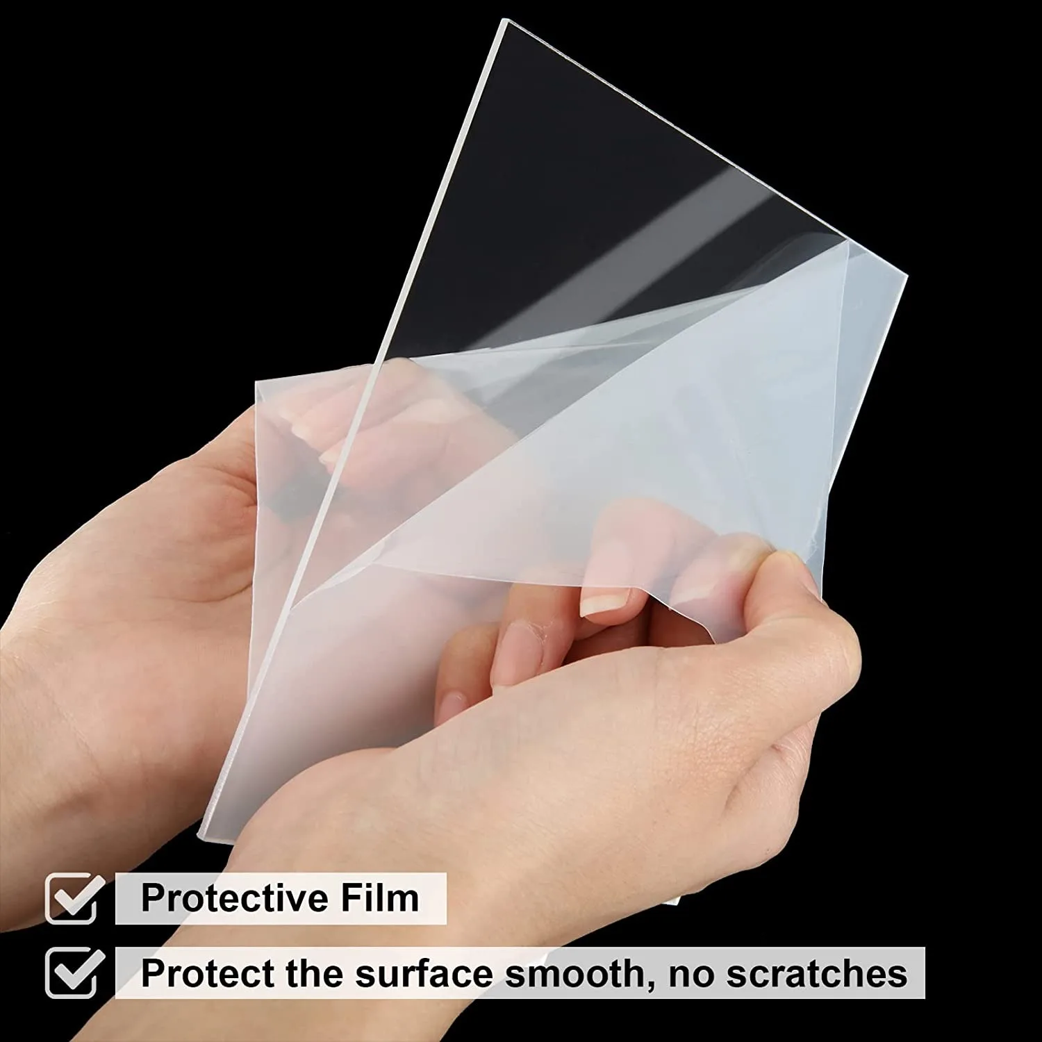 6/12/24/36PCS Acrylic Sheet for LED Light Base, Clear Plexiglass Acrylic Sheet,Square Panel Board , DIY Display Projects & Craft