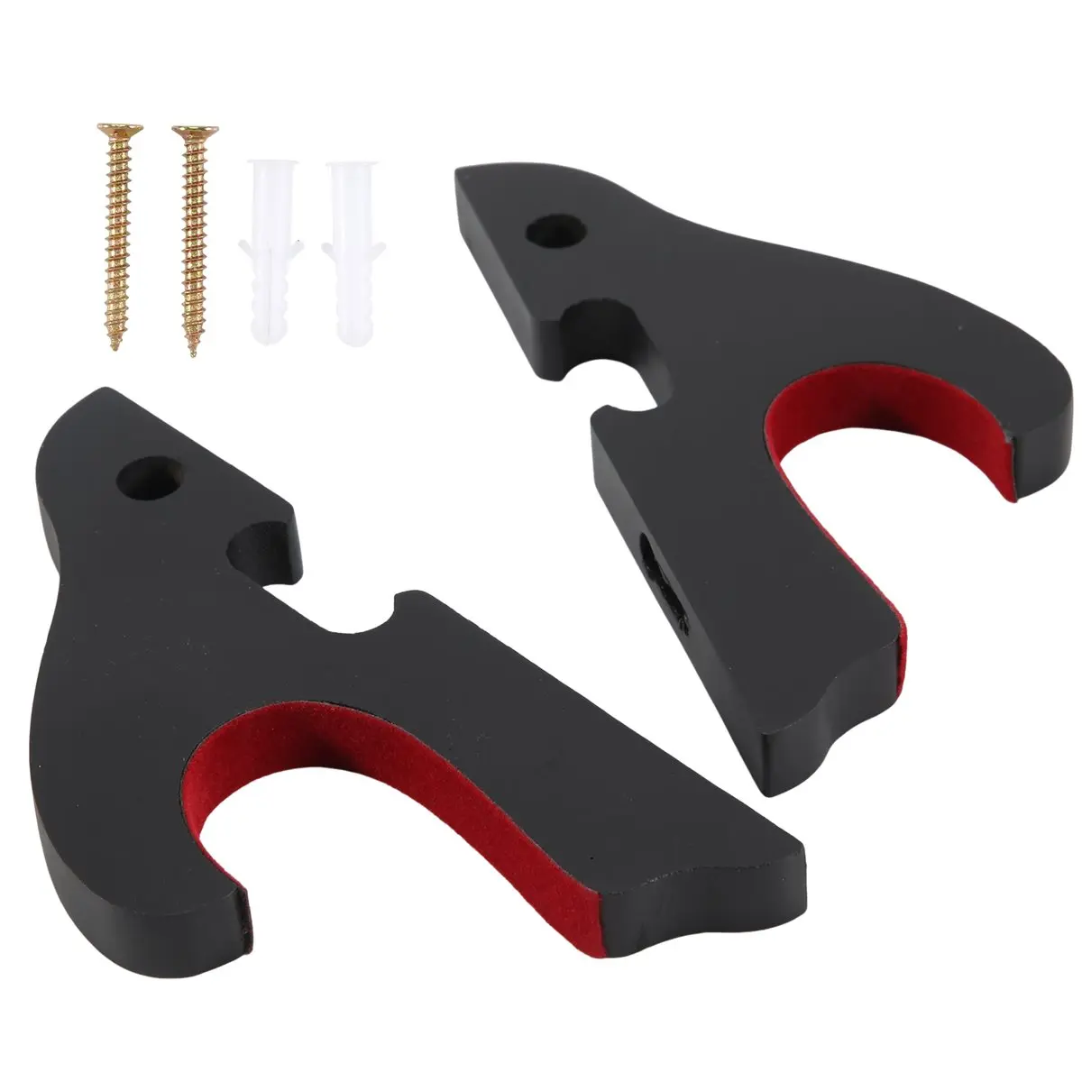 【STOCK】Sword Wall Mount 2/Set 1-Tier Padded Hook Katana Holder Adjustable Display Hanger for Samurai Sword Tanto,1-Tier-Pad