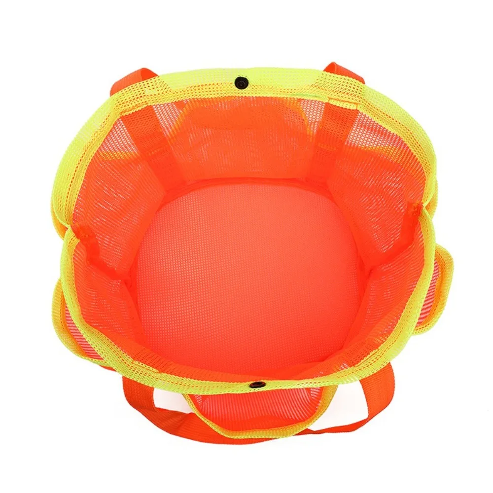 Portable Beach Tote Bag Foldable Quick Dry Mesh Beach Storage Bag Large Capacity Breathable Toiletry Bag