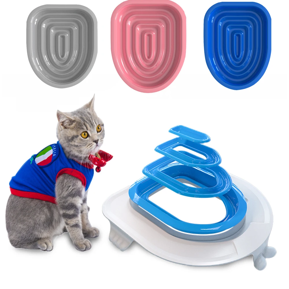 Sistema de entrenamiento reutilizable para gatos, esterilla de plástico con caja de arena, accesorios para mascotas, 2022