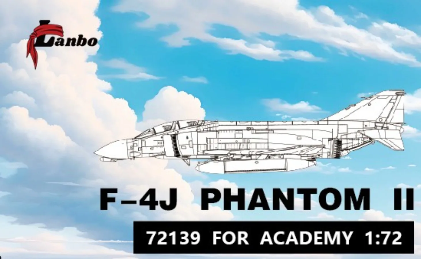 Lanbo Model 72139 1/72 F-4J PHANTOM II 3D Printed Cockpit FOR ACADEMY