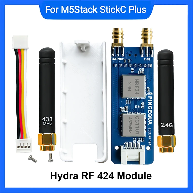 RF Module for M5Stack StickC Plus 2, Supports NRF24 2.4GHz and CC1101 433MHz 2-in-1 , Compatible with M5Stack StickC Plus 1.1&2
