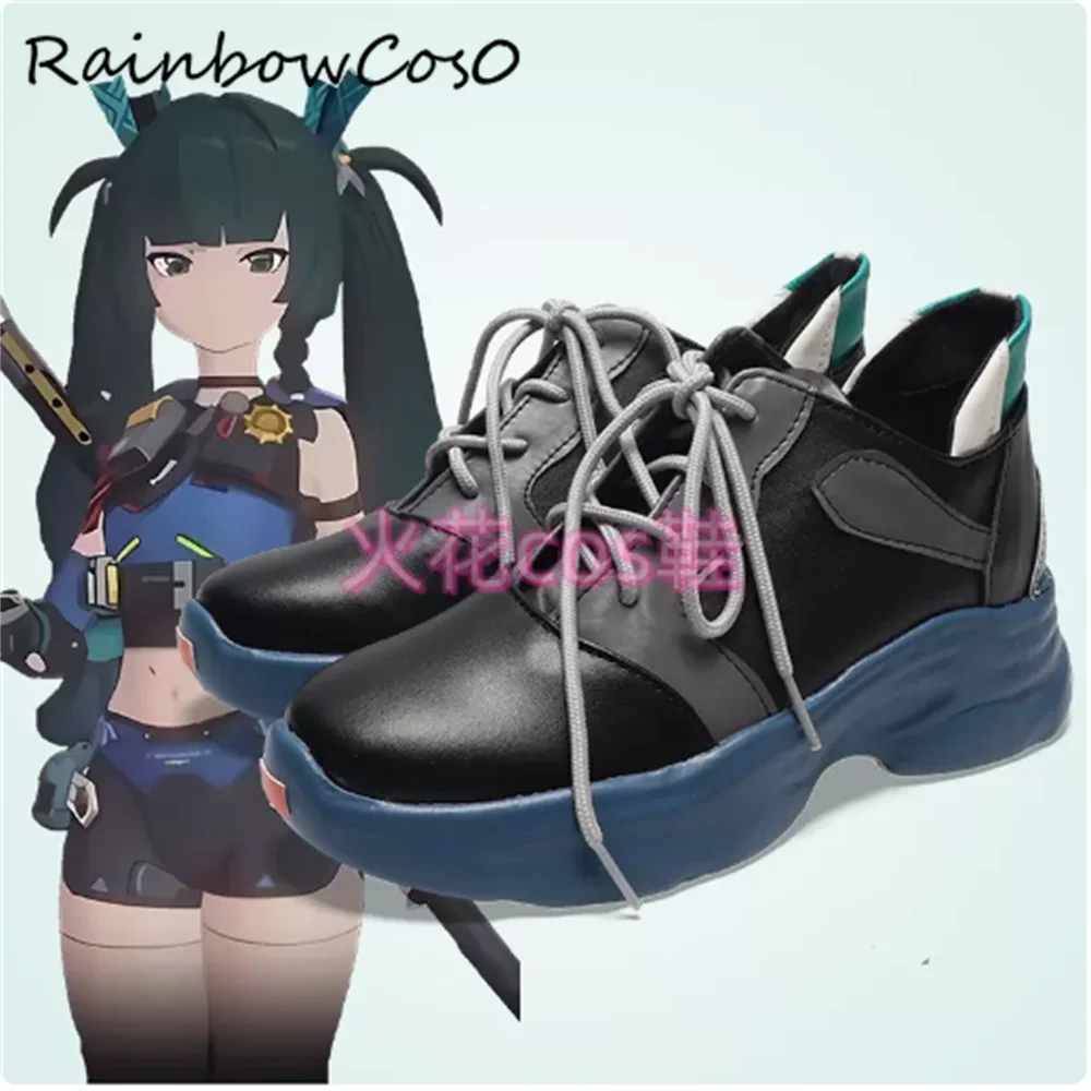 

Qingyi Qing yi Zenless Zone Zero Обувь для косплея Сапоги Игра Аниме Хэллоуин RainbowCos0 W4233