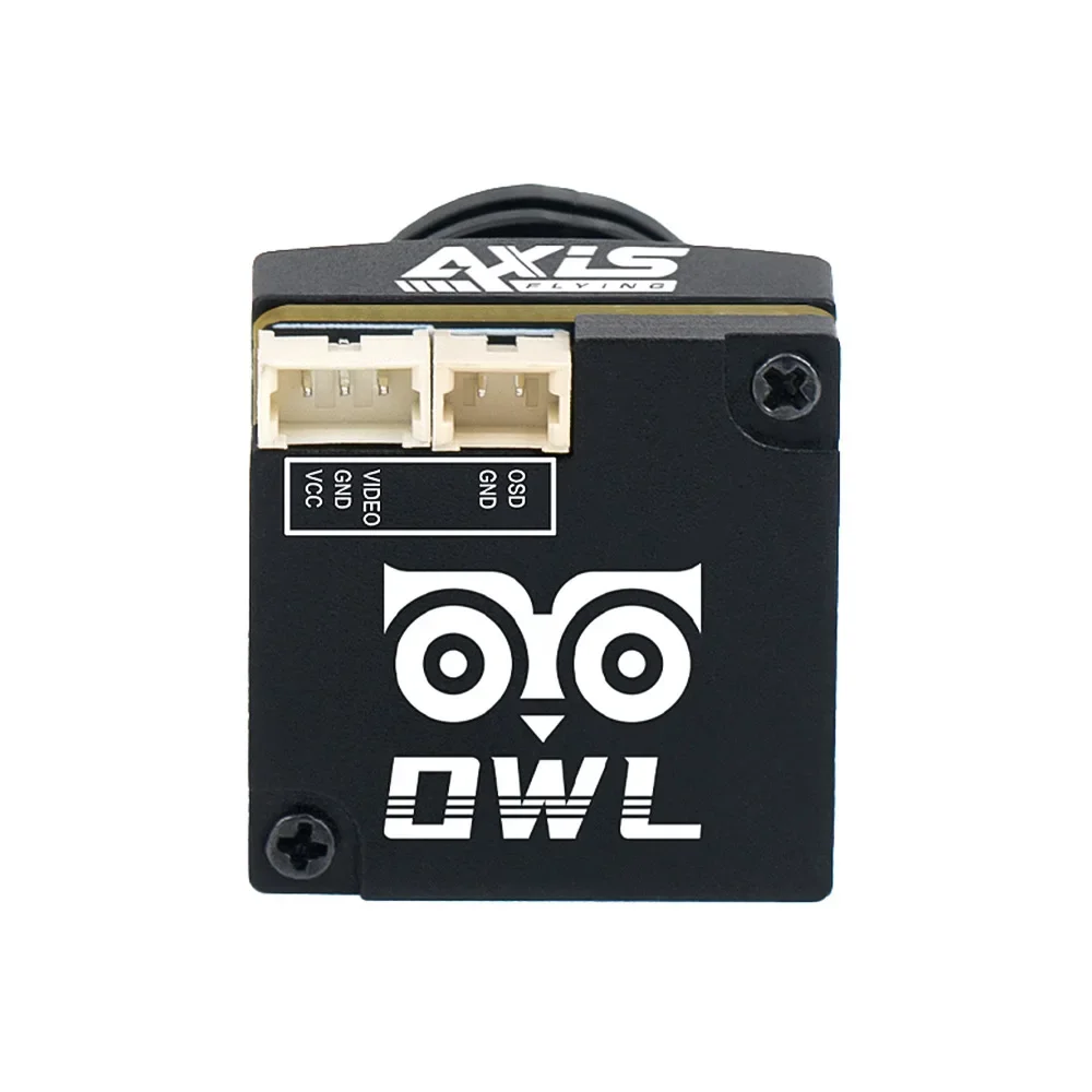 Axisflying-Caméra coaxiale OWL pour importateur FPV, lumière noire, CVBS, HD Tech, FOV135 °, PAL, NTSC, 1800TVL, 60FPS, WDR, large dynamique, 4.5-42V