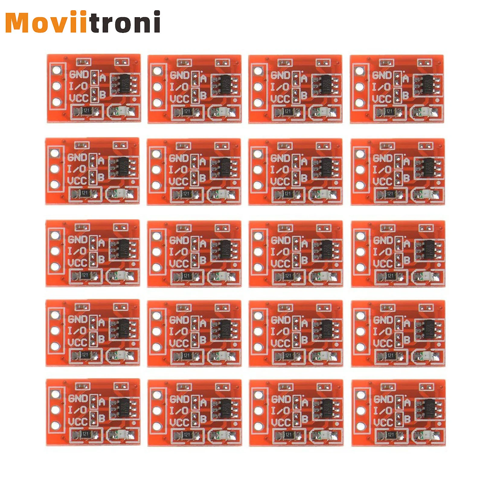 20/50/100PCS TTP223 Touch Button Module Capacitor Type Single Channel Self Locking Touch Switch Sensor for Arduino