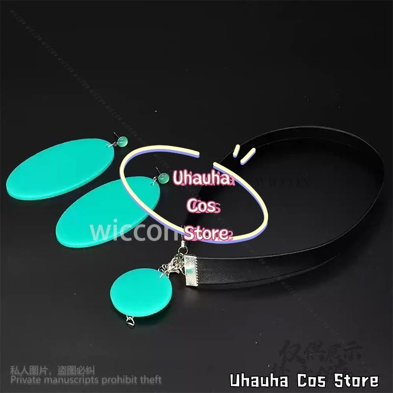 Momo Ayase Косплей Костюм Аниме Dandadan Реквизит Серьги-гвоздики Зажим для ушей Колье для Хэллоуина Рождественская вечеринка по индивидуальному заказу