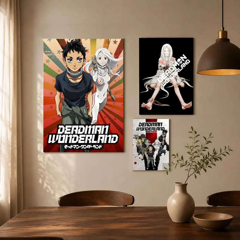 Anime D-Deadman Wonderland Poster Self-adhesive Living Room Bedroom Party Bar Decor Moisture-proof Fade-resistant HD