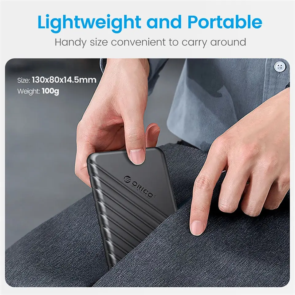 ORICO HDD Case 2.5'' SATA to USB 3.0 Hard Drive Enclosure for 2.5 Inch SSD Disk HDD Box 6TB Storage Case External HDD Enclosure - 6