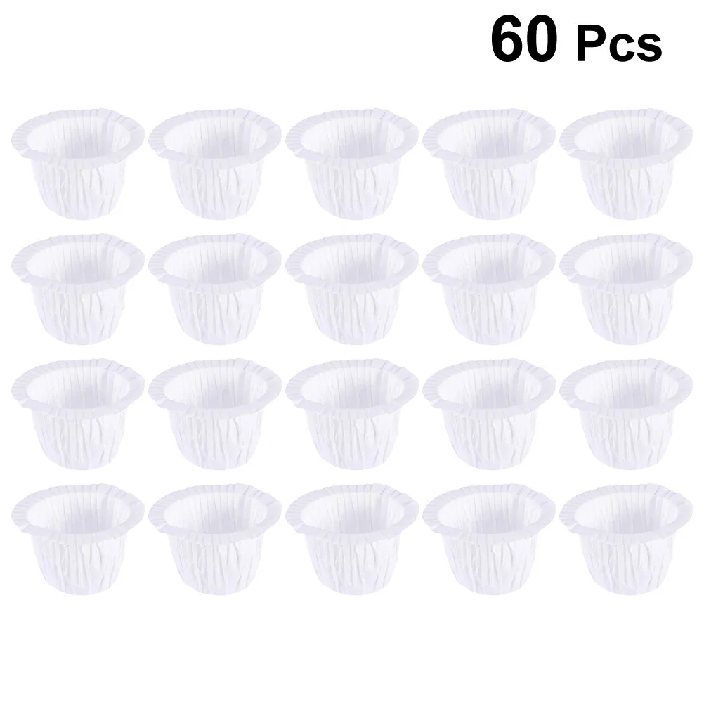 

60Pcs Straw Hat Cupcake Paper Wrappers Oilproof Baking Liners Wide Cup Design Muffin Cups for Birthday Wedding