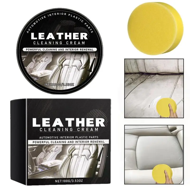 

Car Leather Conditioner 100g Leather Balm Repair Balm Restores Leather Surfaces Leather Restorer For Purses Shoes Furniture Car