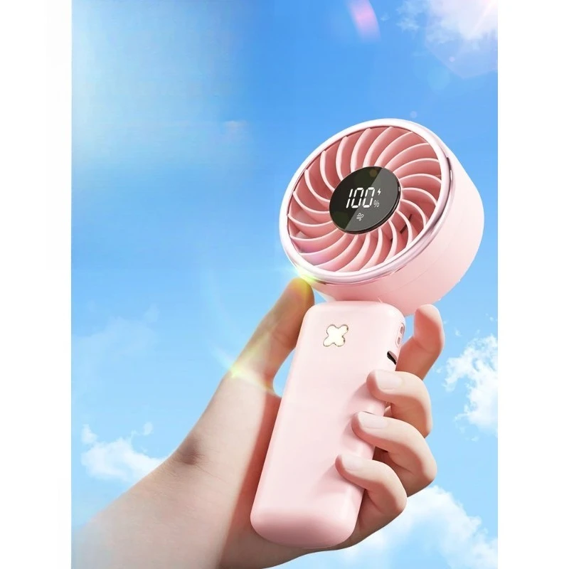 

2026 new handheld small fan folding refrigeration office student portable portable electric fan