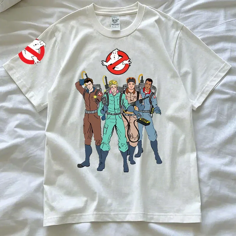

Ghostbusters Vintage Graphic Tshirt 90's Classic Movie Cotton Tops Men Women Harajuku Streetwear Breathable Summer Casual Tees