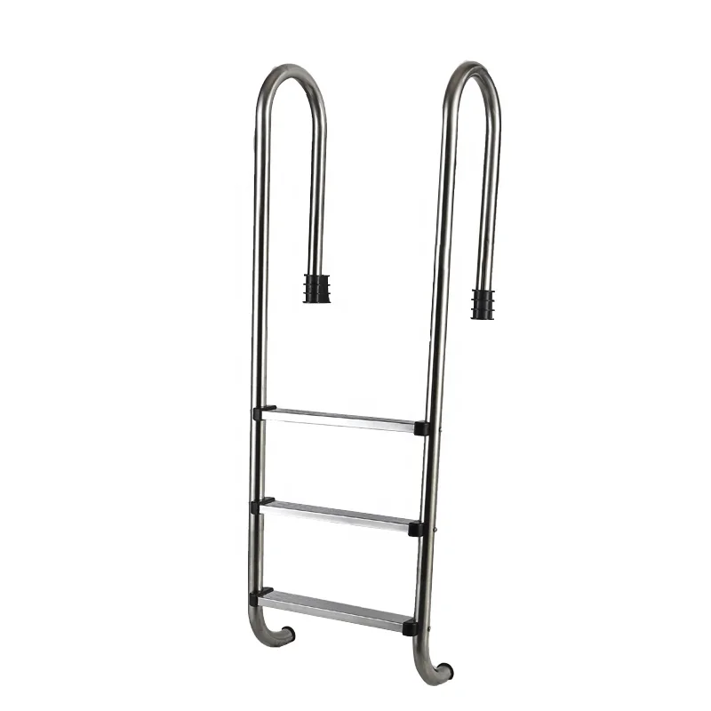 Swimming Pool Handrail Ladder SS304 4 Steps Pool Heavy Duty Ladder Stainless Steel  MU-415 1.0mm