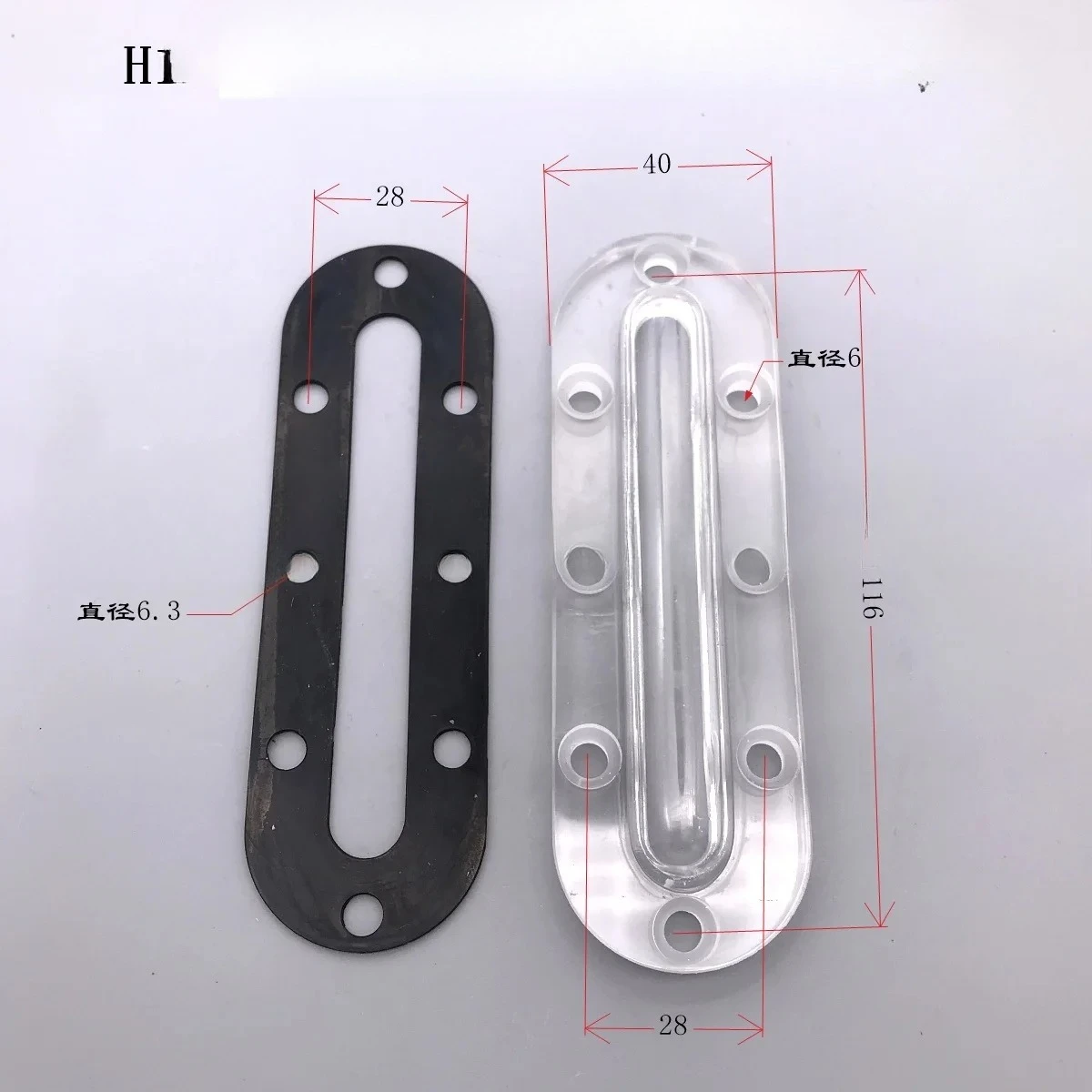 

H150 slide valve pump vacuum pump oil standard sight glass mechanical pump accessories oil mirror gasket paper pad