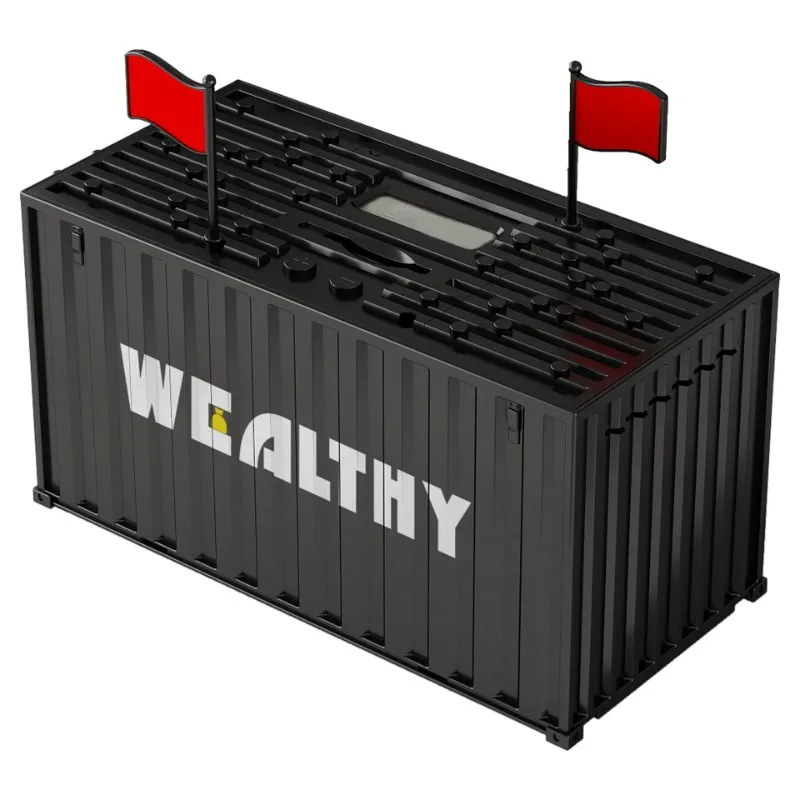 Caixa de poupança de dinheiro de moeda digital lcd contagem eletrônica cofrinho para rússia caixa de dinheiro recipiente