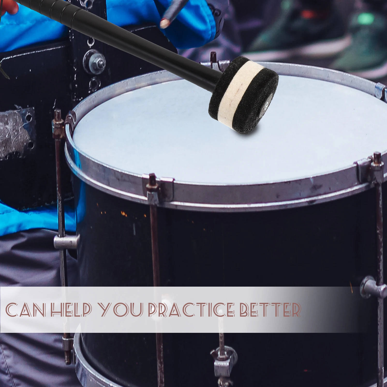 

Musical Instrument Drum Stick Instruments Shaped Rubber Handle Mallets Percussion Bass