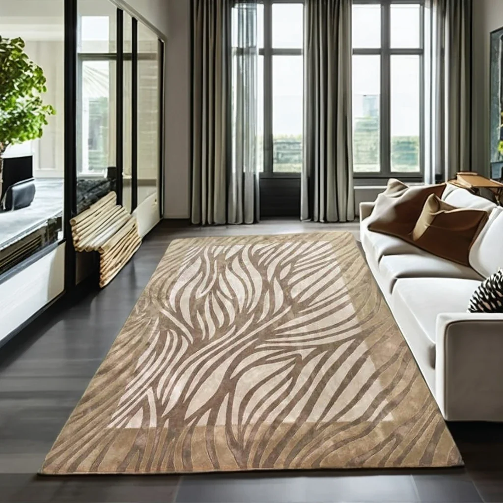 2026 Handmade Luxury Large Tufted Rug Carpet Customized Modern Carpet for Home and Exercise From China Factory