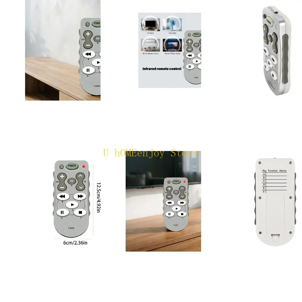 B0KF Universal Infrares Remote Controls With Learning Function For TV Air Conditioner And More Home Appliances