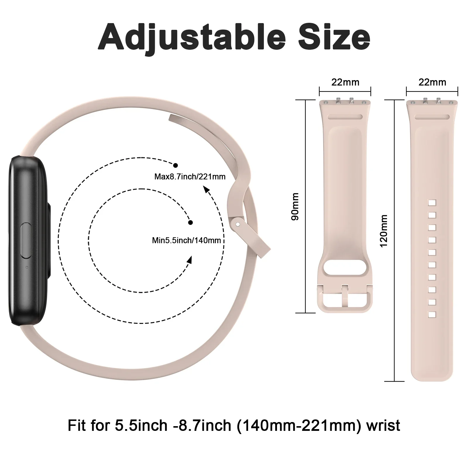 غطاء حماية للشاشة + حزام سيليكون لهاتف سامسونج جالاكسي فيت 3 باند حافظة من الزجاج المقسى لهاتف سامسونج جالاكسي فيت 3