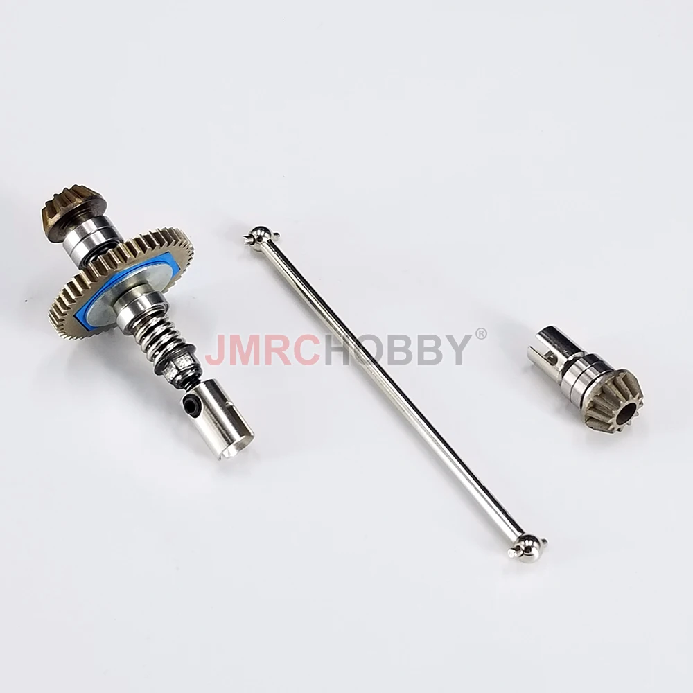 Wltoys 144001 144010 124007 124017 124018 Rutschkupplung, zentrale Antriebswelle, verstellbare Motorhalterung, Upgrade-Teile aus Metall und Stahl