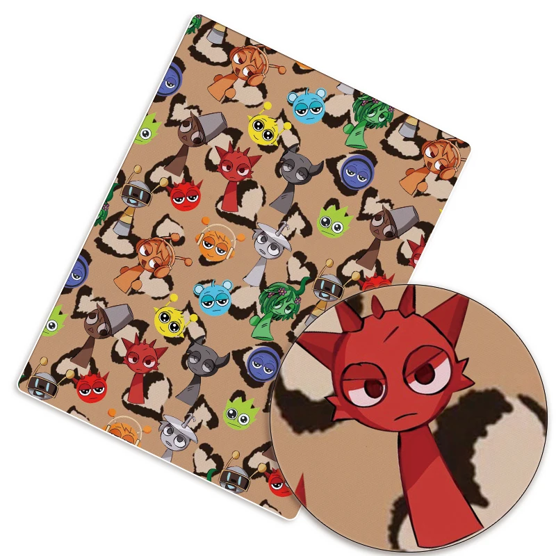 الكلاسيكية الكرتون DIY نسيج القطن البوليستر القطن اليد مخيط ومرقعة مبطن فستان طفل الستار Dresshome الطباعة شعبية #3