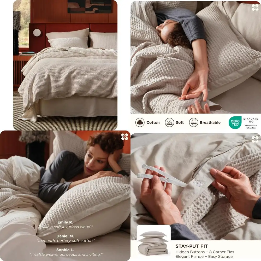 

Пододеяльник из хлопка вафельного плетения, королевский размер — 100% хлопок, лен, мягкий и дышащий комплект постельного белья для комфортного сна