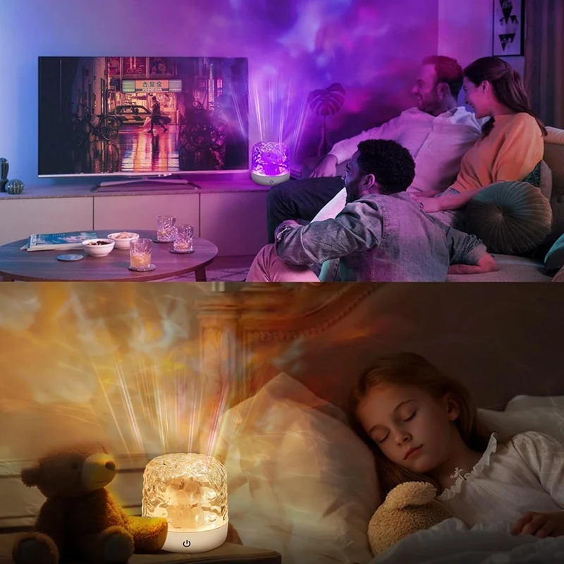 【Popular】Northern Light Projector,Ocean Wave Projector Lamp With Remote Control,Aurora Projector Light,For Decor/Home/Gift