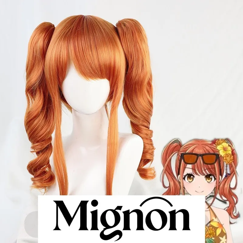 

D4DJ Merm4id Жасмин/Сето Рика парик для косплея с двойным хвостом подарок на Хэллоуин