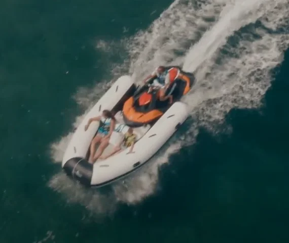 Bote Inflable Personalizado de 16 Pies con Motor PWC, Jet Ski, Bote Auxiliar Inflable en Venta