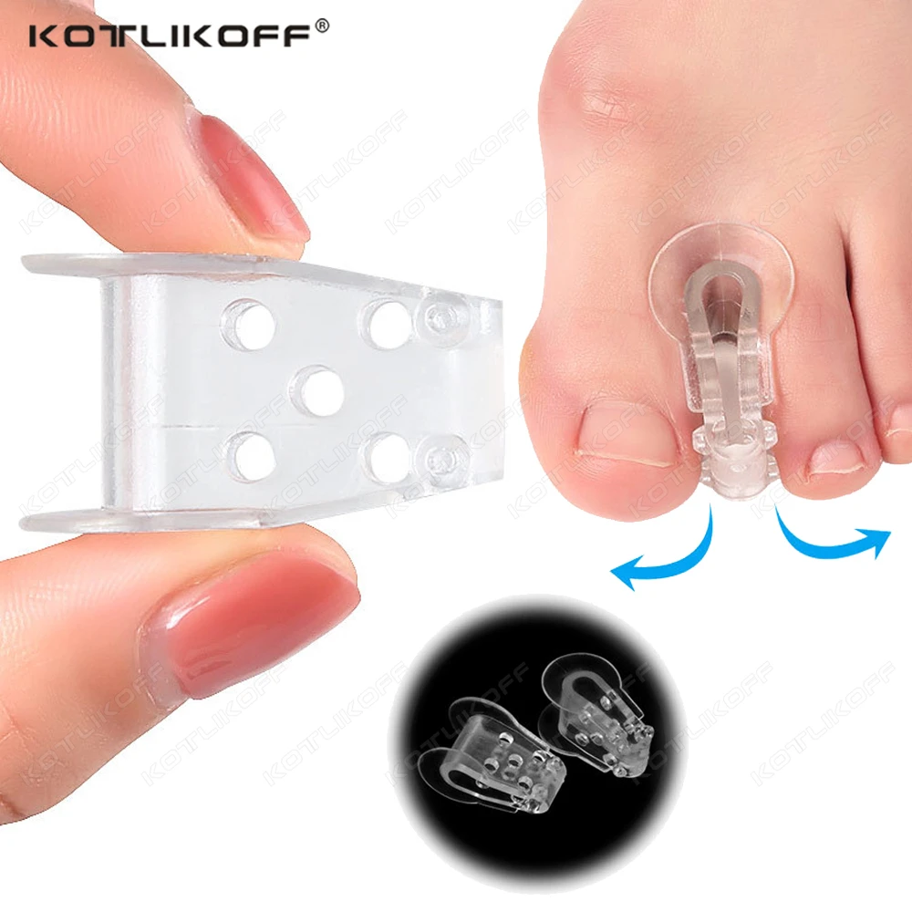  Toe Separatorr Silicone Toe Spreader Separator Bunion Hallux Valgus Corrector Thumb Finger Correction Straightener Foot Care