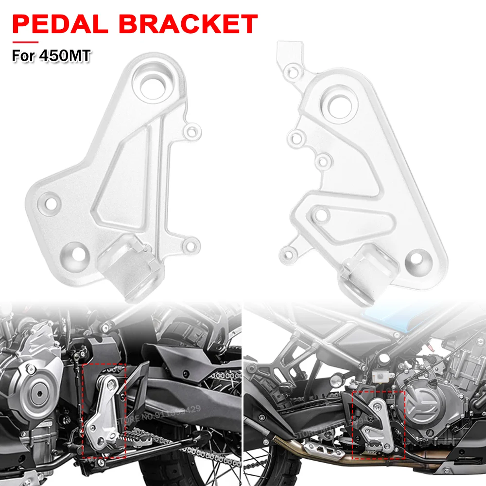 

Motorcycle Front Pedal Stand Left Right Pedal Rest Bracket Foot Plate Pedal Base Accessories For CFMOTO 450MT 450 MT MT450