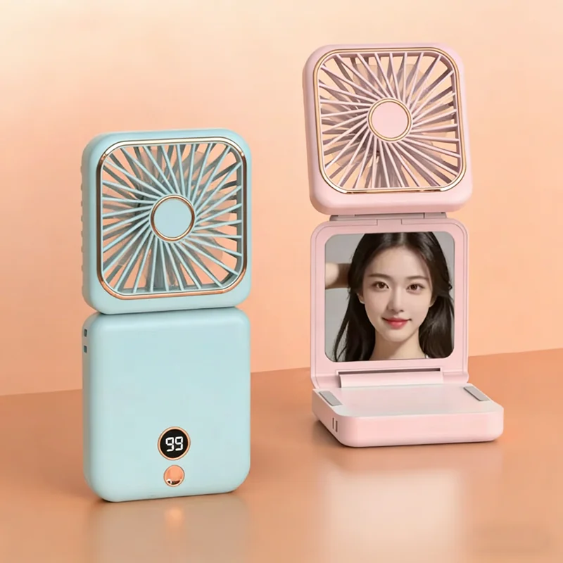 Foldable Hanging Neck Fan Cooling Desktop Refrigeration Handheld USB Mini Fan Camping Mute Ventilador Air Cooler for Sports