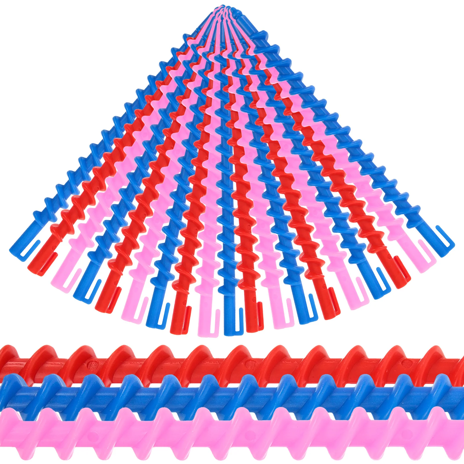 20 قطعة أداة بيرم حلزونية بكرات الشعر قضبان تجعيد الشعر طقم تصفيف دبابيس لعصا الشباك لا أدوات بكرو الحرارة