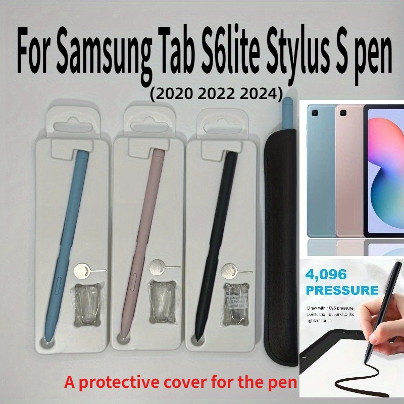 For Samsung S6 Lite Stylus Pen 4096 Pressure Sensitivity High Precision Drawing Pen with Extra Nibs Ejector Pin Case Sm-P610 615