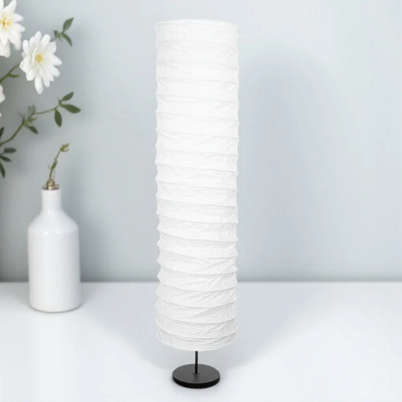 

Simple Nordic Floor Lamp Shade Long Paper Lamp Cover for Floor Light Rice Style Standing Lampshade Replacement Living Room Decor