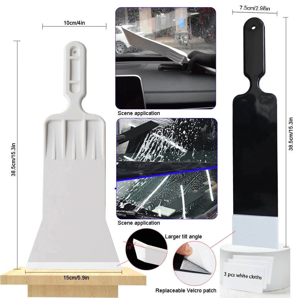 Vinyl Wrapping Film Installation Tool Window Tint Kit for Car Tinting Windshield Back Window Squeegee Bulldozer Scrubber Paddle