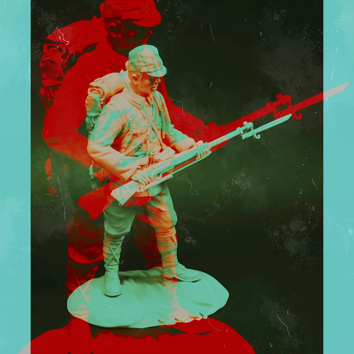 

54mm resin unpainted model kit, military theme, Japanese infantry unassembled and unpainted GK