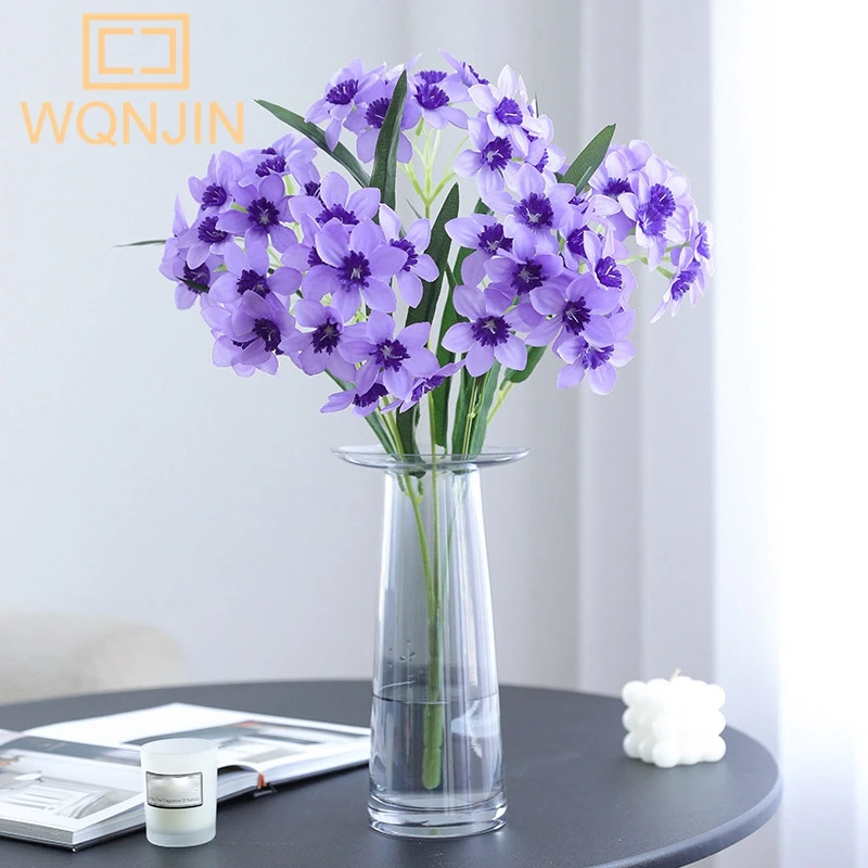 5 Heads Big Narcissus Simulation Bouquet, High-end Finished Product, Small Fresh Home Decoration, Living Room Decoration