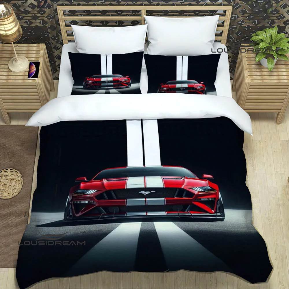 3D M-Mustang car logo Bedding Sets exquisite bed supplies set duvet cover bed comforter set bedding set luxury birthday gift