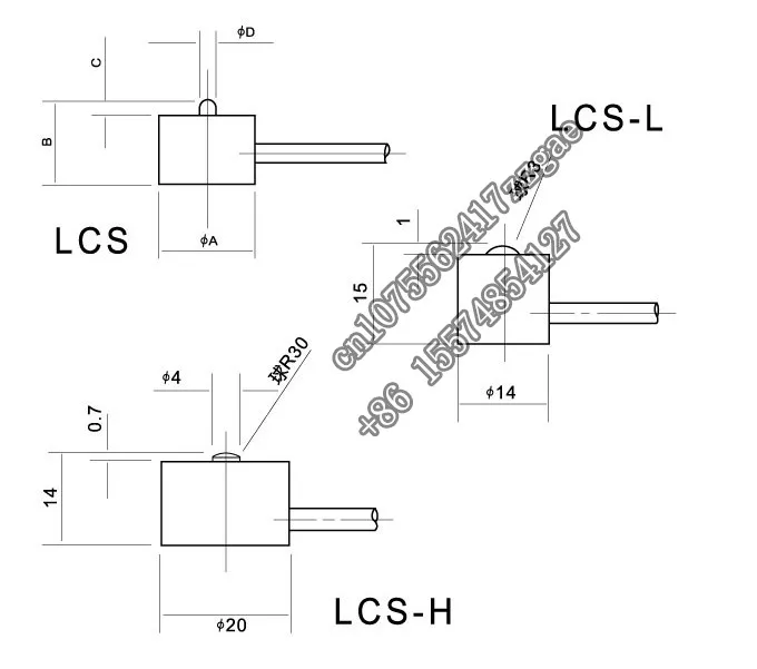 Pancake Low Profile Load Cell, LCS-500N