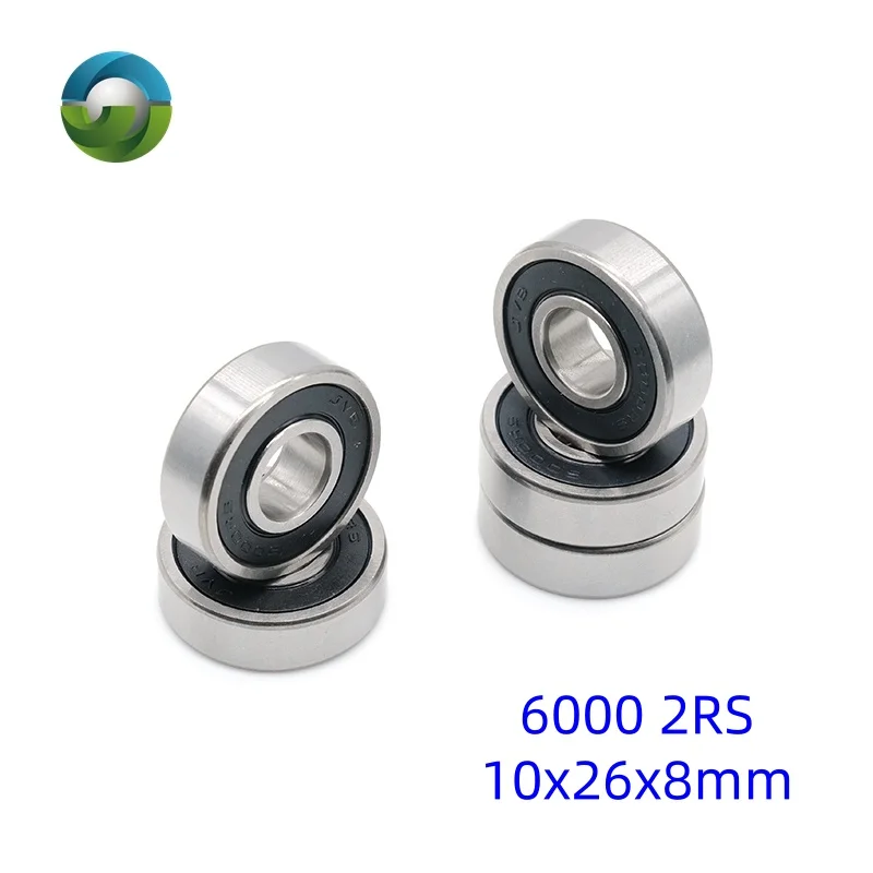 2pcs Deep Groove Ball Bearing 10x26x8 12x28x8 10x30x9 mm Chrome Steel Double Rubber Sealed Low Noise Pre-Lubricated Bearings
