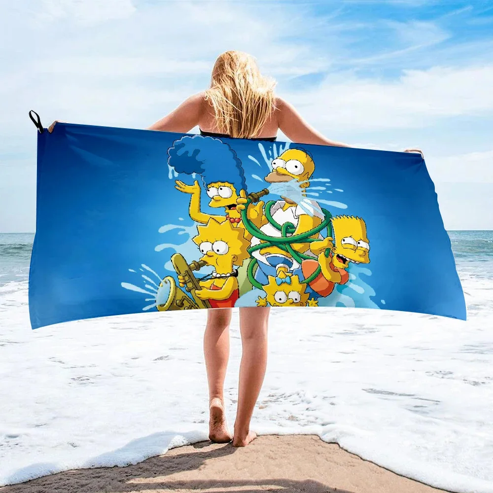 Simpson Microfiber Bath Towel beach towel female silk printed long skirt wrapped bikini covered sunscreen blanket