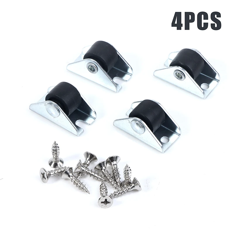 4 pezzi 0.5 pollici mobili ruote dritte ruote direzionali vassoio accessori pattumiera scatola portaoggetti cesto portabiancheria Caster