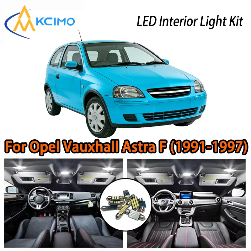 

KCIMO For Opel Vauxhall Astra F (1991-1997) Premium LED Interior Kit - 2 Colors , Quick Installation, Long-Lasting