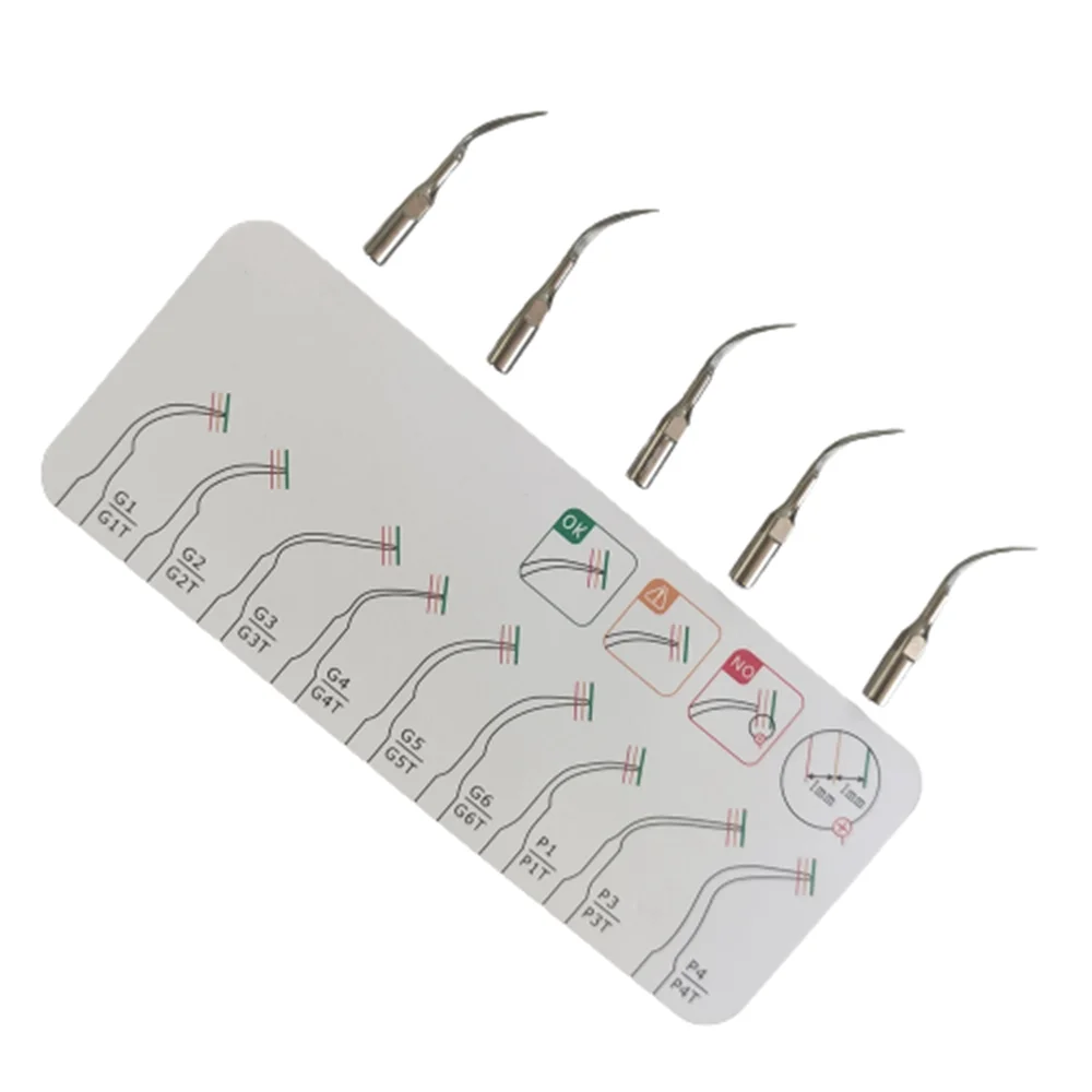 5 szt. Końcówki do skalera dentystycznego Fit EMS Woodpecker ultradźwiękowa końcówka do skalera stomatologicznego skaler ultradźwiękowy końcówka do skalowania