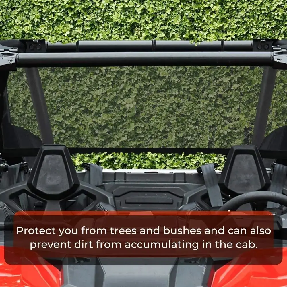 Soft Mesh Shade Net UTV Rear Window Net For Polaris RZR 570 800 1000 900 RZR XP Turbo 2015-2023